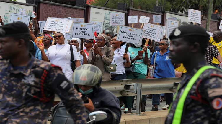 Hundreds march against Ghana's damaging informal gold mining boom