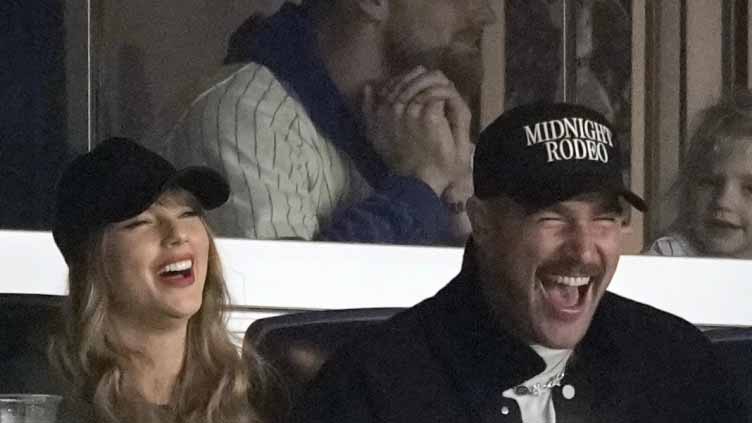 Taylor Swift and Travis Kelce attend Game 1 of ALCS at Yankee Stadium