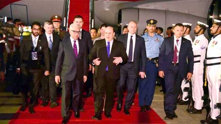 Russian PM Mikhail Mishustin gets red-carpet welcome