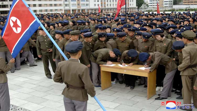 North Korea says 1.4 million apply to join army amid tensions with South