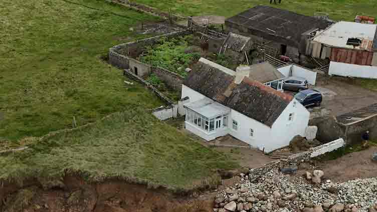 Coastal erosion eats away at Irish family's 200-year-old home