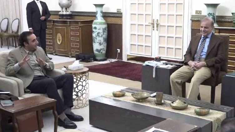 Bilawal meets PM Shehbaz to discuss constitutional amendment draft 