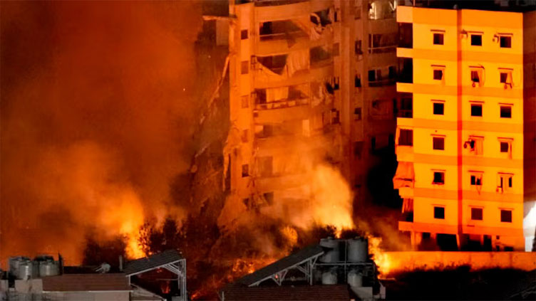 Lebanon media says 17 Israeli strikes hit Beirut suburbs, 6 buildings levelled