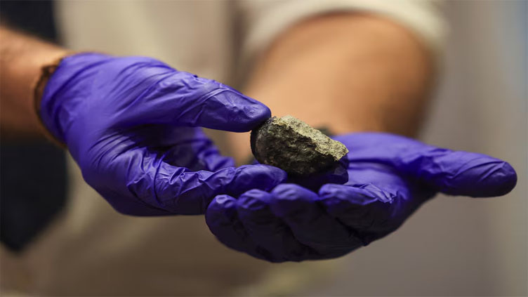 South African scientists unveil fragment of motorcycle-sized meteorite