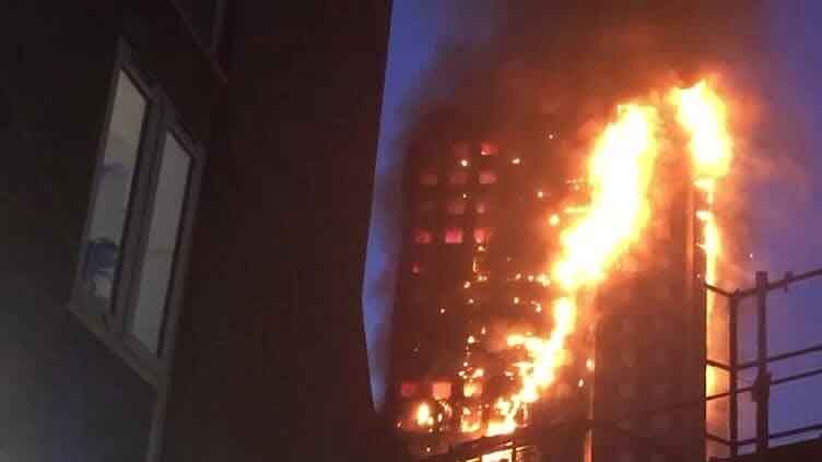 London firefighters dealt with tower block blaze