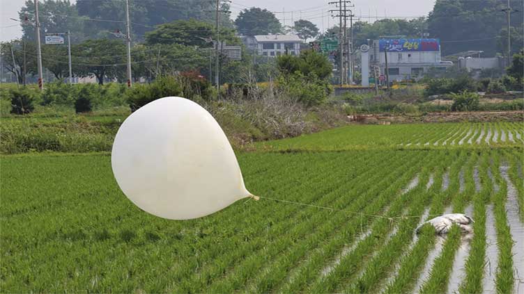 North Korea has again launched suspected trash-carrying balloons across the border, South Korea says