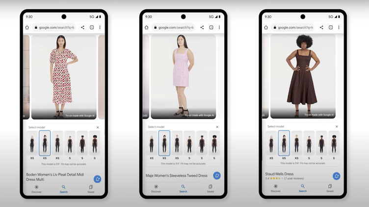 Google virtual try-on tool lets you select dresses which suit you 