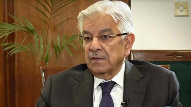 Khawaja Asif denounces PTI founder's silence on Israel