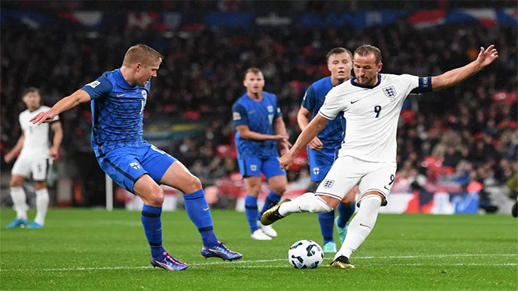 Kane celebrates 100th cap with brace as England sink Finland