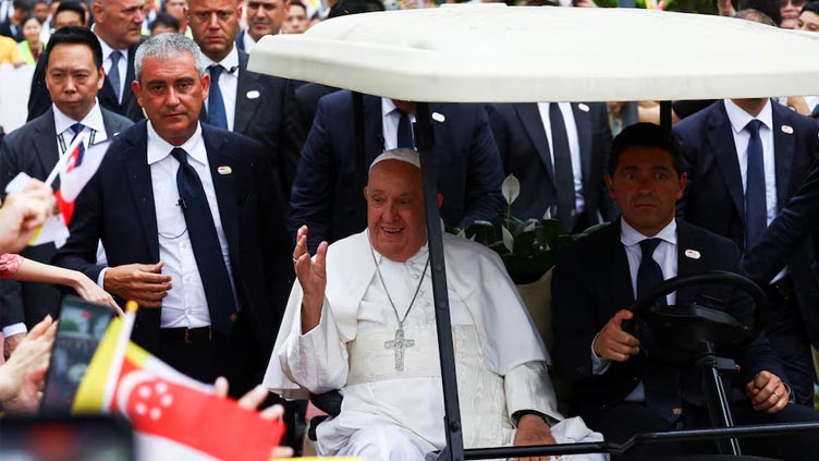 Pope Francis arrives in Singapore, last stop on 12-day tour