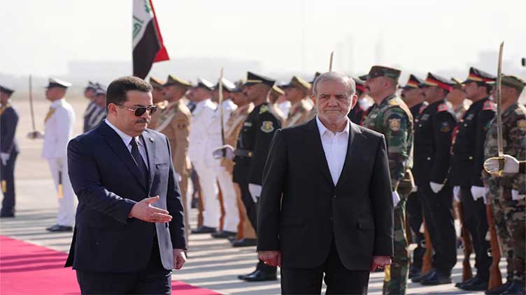 Iranian president visits Iraq on his first foreign trip