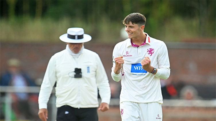 Vaughan's son takes 11 wickets as Somerset revive title bid by beating champions Surrey