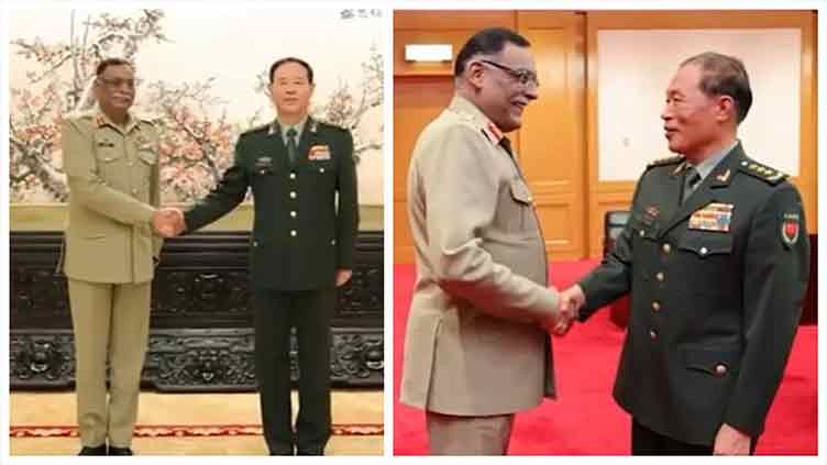 CJCSC Gen Sahir Shamshad meets top officials of Chinese military