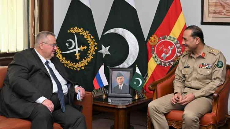 COAS reiterates Pakistan's commitment to foster defence ties with Russia