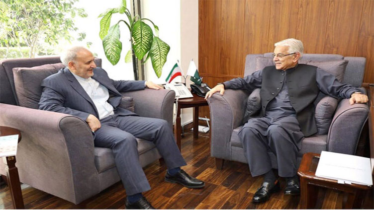 Iranian ambassador calls on Defence Minister Khawaja Asif