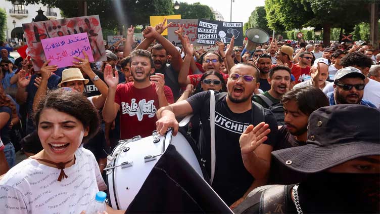 Tunisians resume protests against president ahead of Oct 6 election