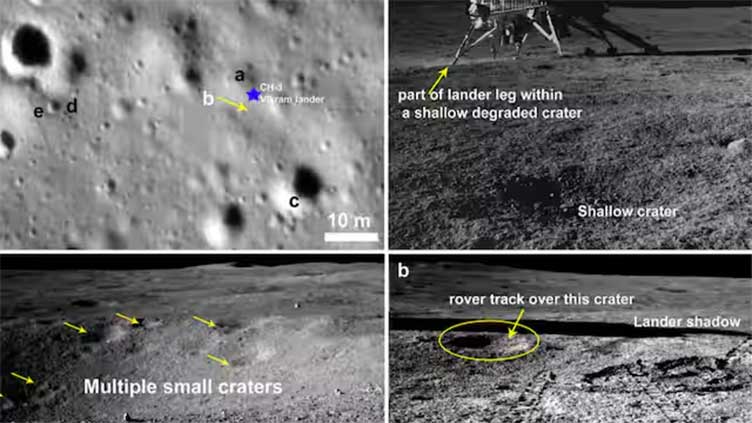 Chandrayaan-3 discovers new crater on Moon's south pole