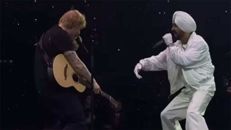 Ed Sheeran delights fans with surprise appearance at Diljit's show