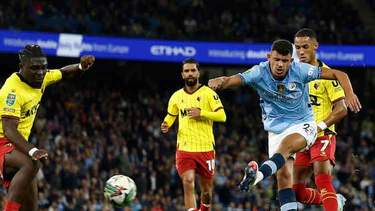 Nunes scores first Man City goal in League Cup win over Watford