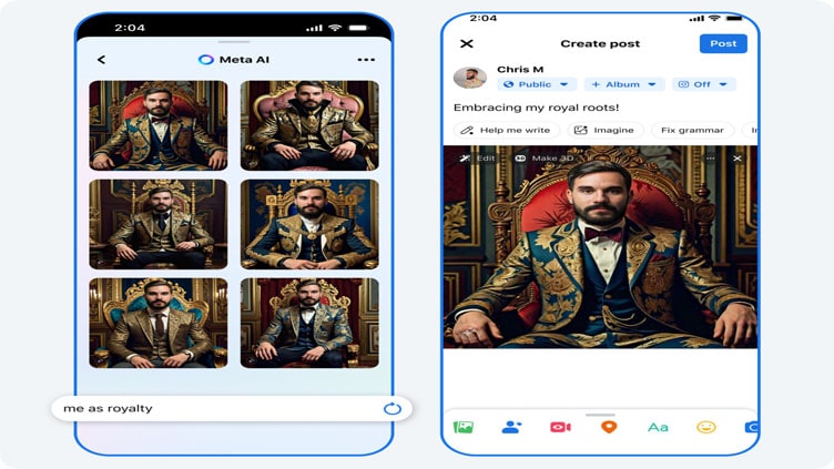 Meta AI's 'Imagine' features design, edit images, create captions for you