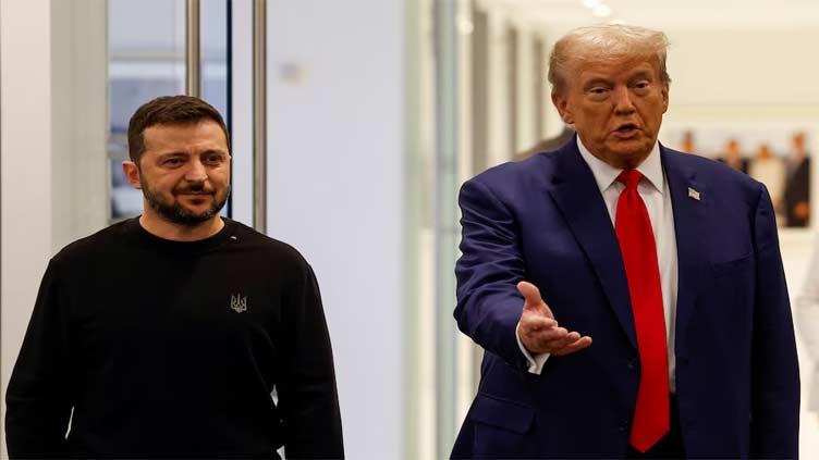 Trump vows to end Ukraine war quickly as he meets with Zelenskiy