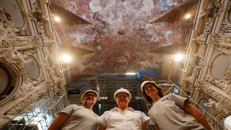 Spanish mother and daughter train bacteria to restore church frescoes