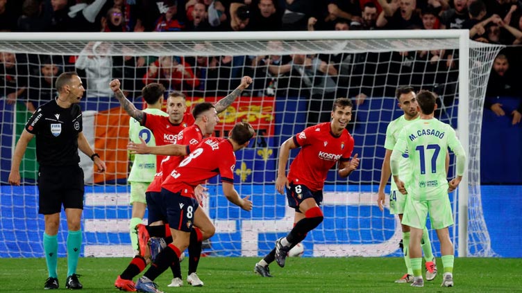 Budimir brace helps Osasuna stun Barcelona 4-2