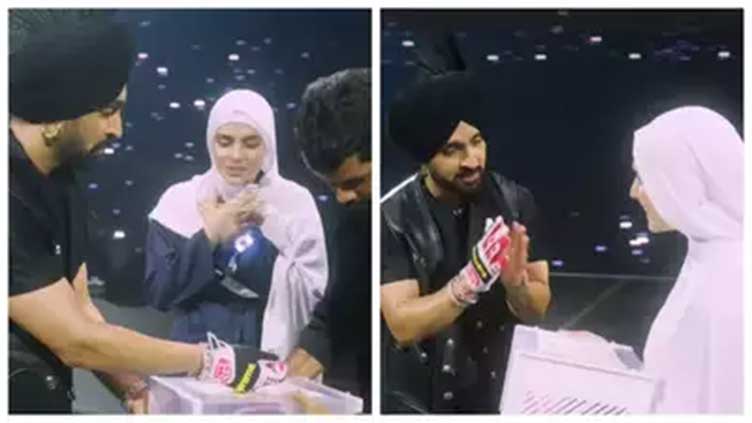 Art knows no boundary: Diljit warmly receives Pakistani fan at Manchester concert