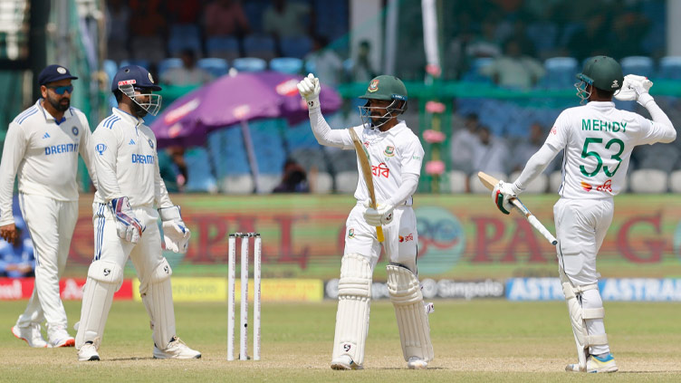 Mominul hundred guides Bangladesh to 205-6 against India