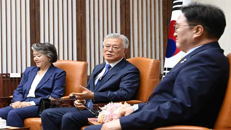 South Korea's former president Moon says bribery indictment is 'political'