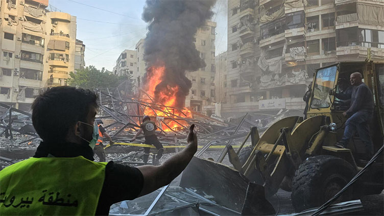 Israel strikes south Beirut, prompting Lebanese appeal to ceasefire guarantors
