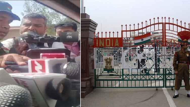 Indian media misbehaves with Pakistani diplomats at Attari Border