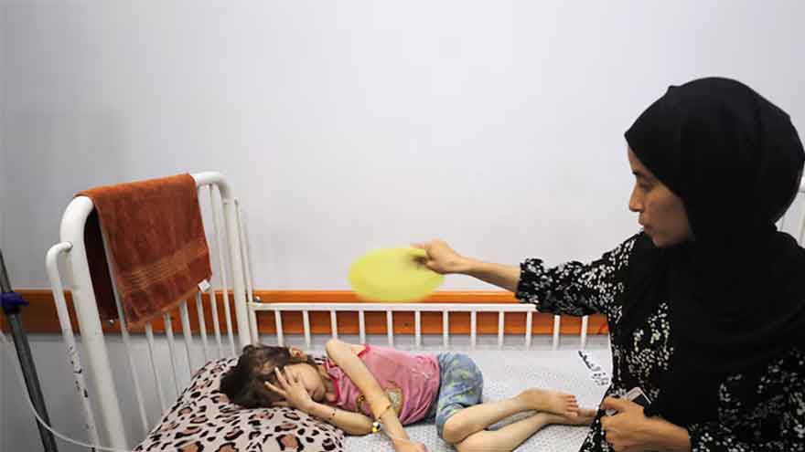 Gaza mother worries time running out for evacuation of malnourished daughter
