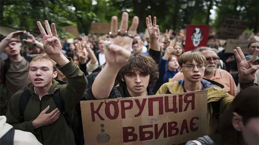 Ukraine's Parliament approves law restoring independence of anti-graft watchdogs following backlash