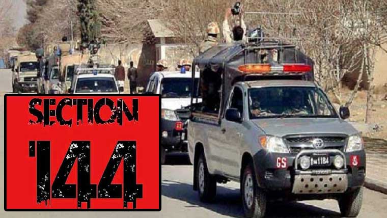 Section 144 imposed across Balochistan for 15 days amid security fears