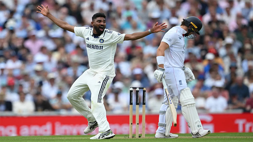 India's Krishna and Siraj rock England in series finale