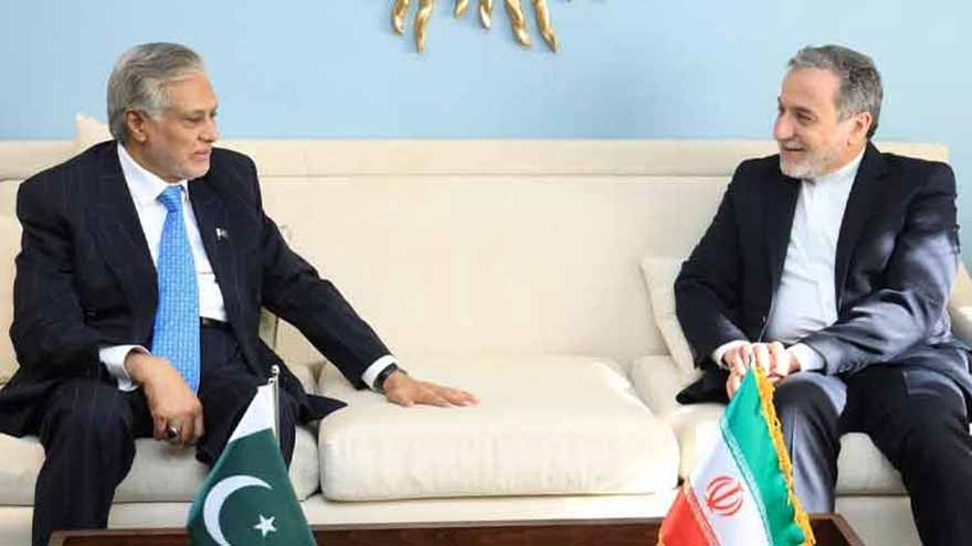 FM Ishaq Dar meets Iranian counterpart to discuss regional stability