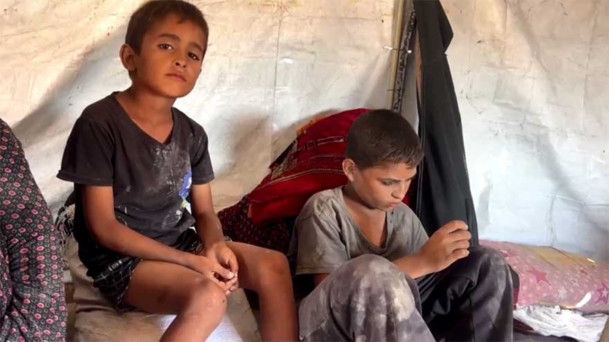 Palestinian mother recounts struggle to get food aid to four hungry children