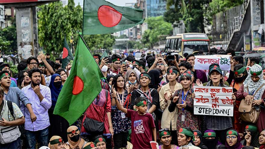 Bangladesh protest victim gives evidence at ex-PM trial