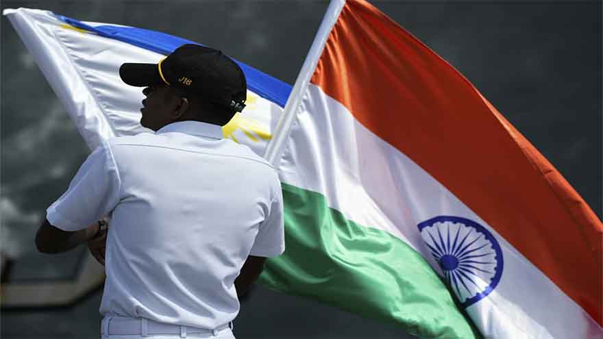 India and the Philippines stage joint naval drill in the disputed South China Sea
