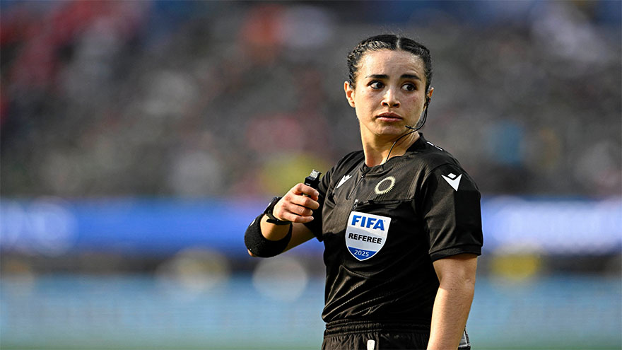 FIFA's Infantino offers support to female referee Garcia over death threats
