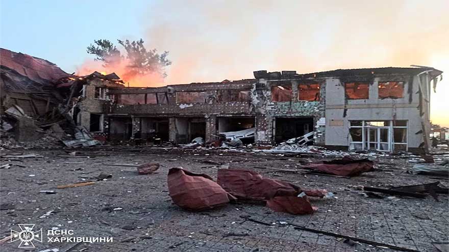 Two children among wounded in Russian attack on Ukraine's Kharkiv, officials say