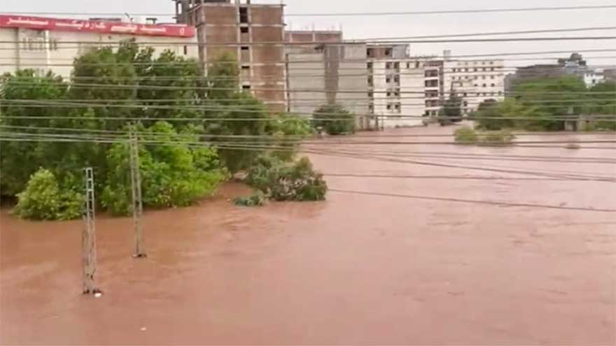 Heavy rain in Islamabad inundates low lying areas