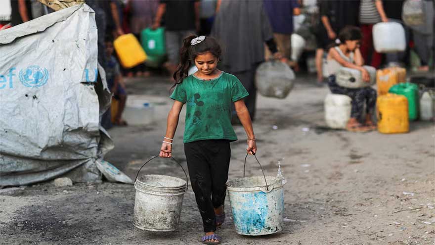 Dunya News Terrible thirst hits Gaza with polluted aquifers and broken pipelines