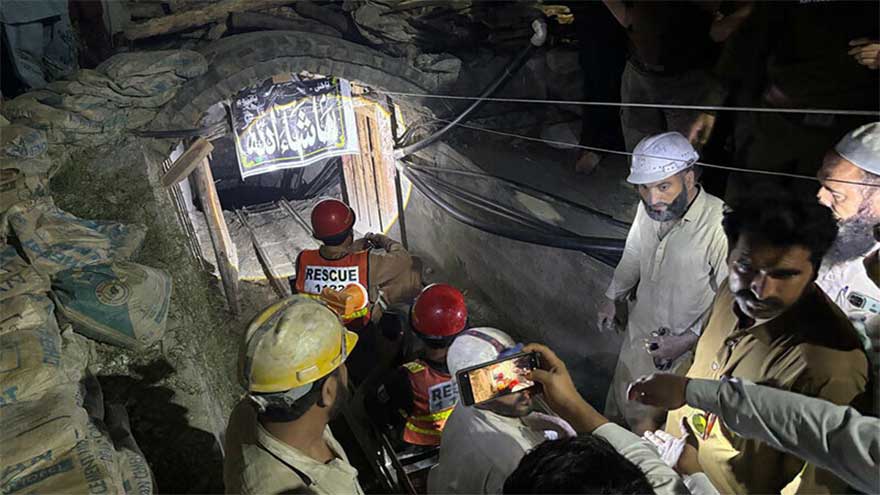 Four miners rescued safely after emerald mine collapse in Swat