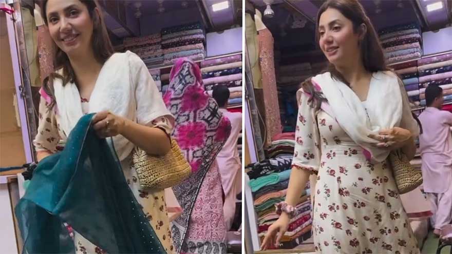 Watch: Mahira Khan stuns onlookers in Karachi's market