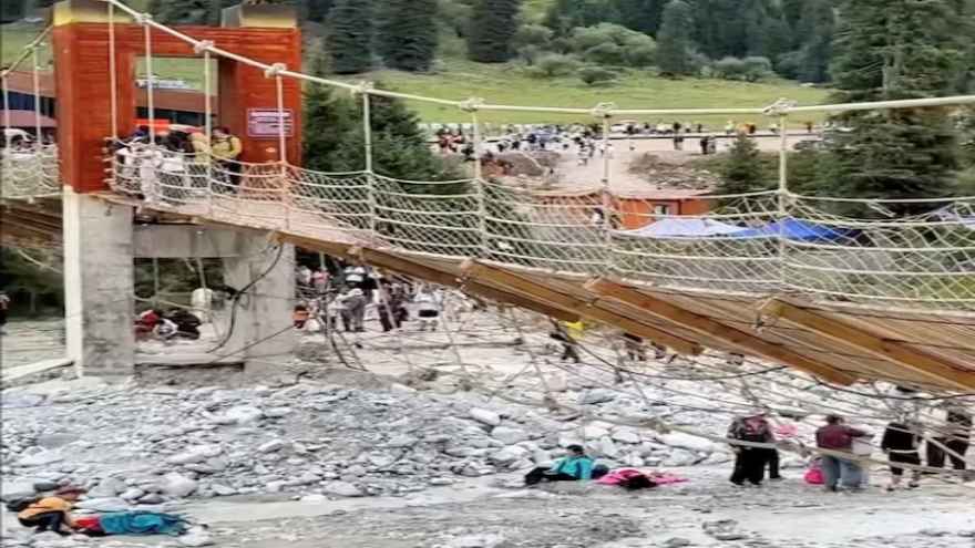 Five killed in China's Xinjiang after cable on suspension bridge snaps
