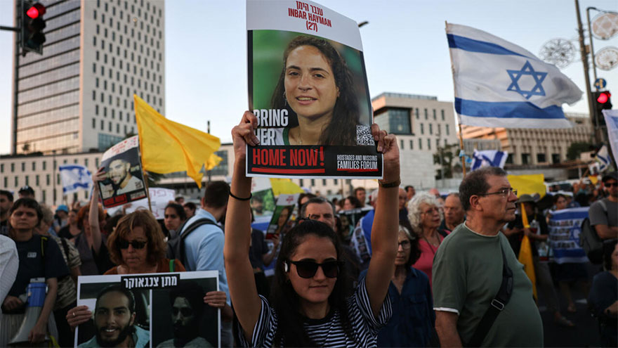 Former hostages rally for Gaza war to end as Israel mulls updated plan