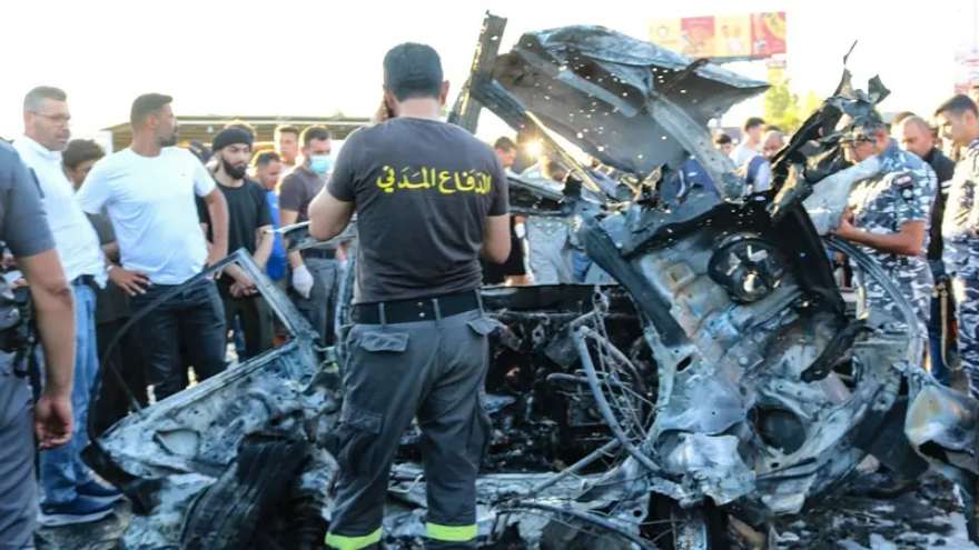 Israeli airstrike kills Palestinian official and bodyguard in east Lebanon