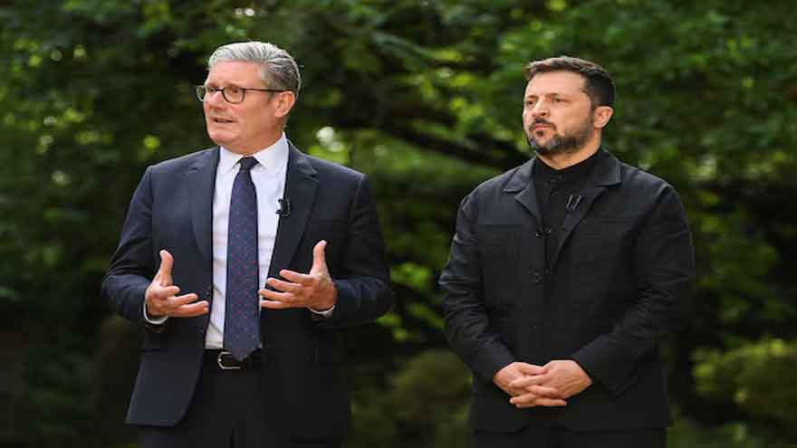 Zelenskiy discussed war, Russia with UK's Starmer